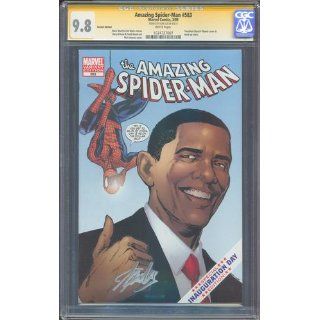 AMAZING SPIDERMAN 583 1st Printing OBAMA VARIANT (BLUE BACKGROUND) SOLD OUT EVERYWHERE 1st PRINT VARIANT (Amzing Spider man, 1): MARVEL COMICS: Books
