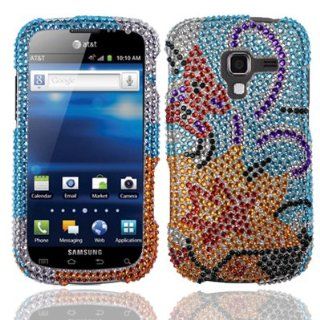 For Samsung Exhilarate i577 Full Diamond Bling Cover Case Yellow Lily Accessory: Cell Phones & Accessories