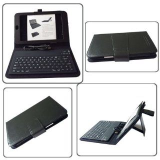 Joyqi Black Leather Carry Case Cover with Stand and Wireless Bluetooth Keyboard for Google Nexus 7 7" Inch Tablet: Computers & Accessories