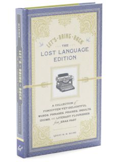 Let’s Bring Back Lost Language Edition  Mod Retro Vintage Books
