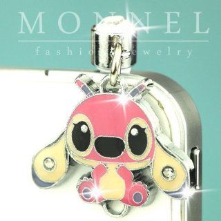 Ip578 Cute Stitch Girl Anti Dust Plug Cover Charm for Iphone 4 4s Galaxy: Cell Phones & Accessories