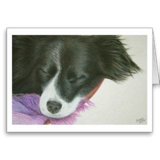"Border Collie Dog" Note Card