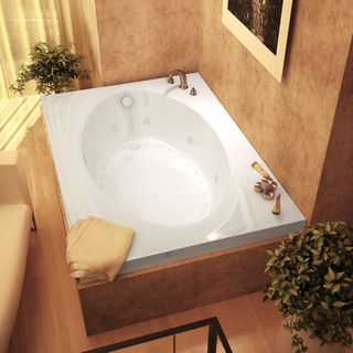 Mountain Home Vail 42x72 inch Acrylic Air And Whirlpool Jetted Drop in Bathtub