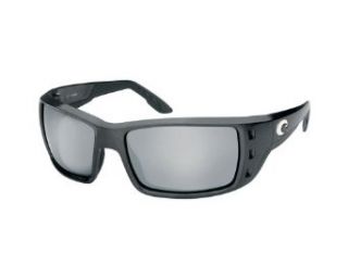 Costa Del Mar Permit Sunglasses   Black Frame   Silver Mirror WAVE 580 Lens: Clothing