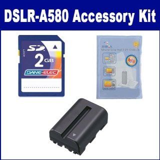 Sony Alpha DSLR A580 Digital Camera Accessory Kit includes: ZELCKSG Care & Cleaning, KSD2GB Memory Card, SDNPFM500H Battery : Camera & Photo