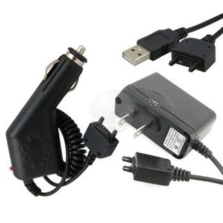 Value Combo for Sony Ericsson K750i / W580i / W810i   Home & Car Charger + USB Data Cable: Cell Phones & Accessories