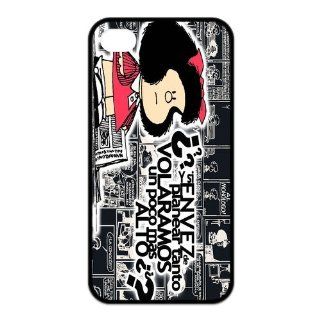 Mystic Zone Customized Mafalda iPhone 4 Case for iPhone 4/4S Cover lovely Cartoon Fits Case KEK1150: Cell Phones & Accessories