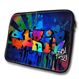 "Graffiti Names" designed for Syria, Designer 14''   39x31cm, Black Waterproof Neoprene Zipped Laptop Sleeve / Case / Pouch.: Cell Phones & Accessories