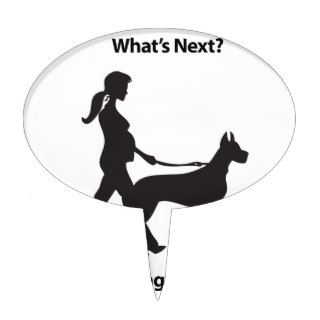 women with pet.pdf cake toppers
