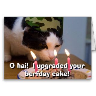 O hai!  I upgraded your berfday cake Cards