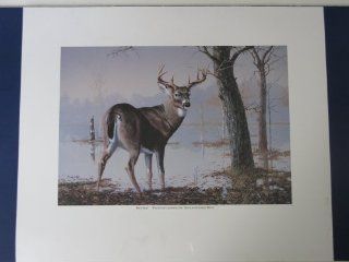 U.S. Historical Society original "BACKTRAIL" BUCK TENTH ANNIVERSARY PRINT Lithograph 20" x 24" for WHITETAILS UNLIMITED, INC. by Phillip Crowe Pencil Signed & Numbered L.E. Trophy Edition Limited to 599 : Everything Else