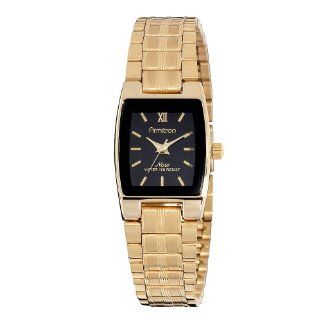 Armitron NOW Women's 752346 Gold Tone Bracelet and Black Dial Dress Bracelet Watch: Armitron: Watches