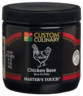 Custom Culinary Master's Touch Chicken Base, 16 Ounce Jars (Pack of 4) : Bouillons : Grocery & Gourmet Food