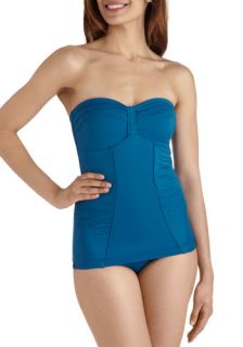 Change of Tides One Piece in Wave  Mod Retro Vintage Bathing Suits