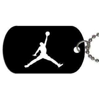 Baketball jordan Dog Tag with 30" chain necklace Great Gift Idea : Jordan Accessories : Everything Else