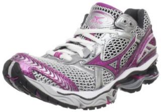Mizuno Women's Wave Creation 12 Running Shoe, White/Electric Pink Wild Aster, 6 M US: Shoes