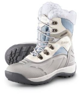Women's Guide Gear Waterproof Snow Ride Boots with 600 gram Thinsulate Ultra Insulation White / Gray / Light Blue, WHT/GREY/LT BLUE, 10.5M: Shoes
