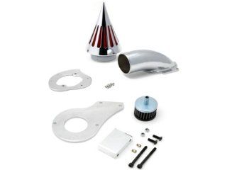 1999 & up Honda Shadow 600 Cruiser High Quality Chrome Billet Aluminum Cone Spike Air Cleaner Kit Intake Filter Motorcycle: Automotive