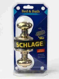 3 each: Schlage Plymouth Privacy Lock (F40VPLY605) [Misc.]   Doorknobs  