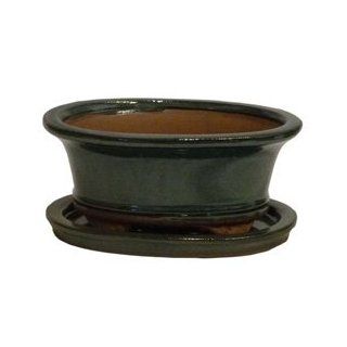 Bonsai Tree Pot 6" Pot & Tray (605 S) from BonsaiOutlet : Bonsai Tools : Patio, Lawn & Garden