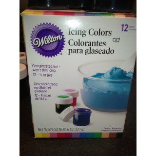 Wilton 601 5580 1/2 Ounce Certified Kosher Icing Colors, Set of 12: Cake Decorating Kit: Kitchen & Dining