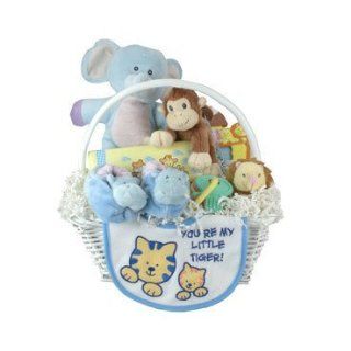 Baby Gift Idea NOAHBASKB Noahs Ark New Basket   Blue : Wrist Rattles For Babies : Baby