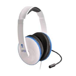 Turtle Beach Ear Force P11 Amplified Wired Stereo Headset with Mic (White)   Playstation 3: Video Games
