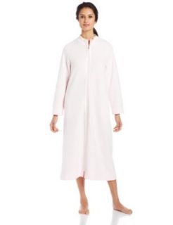 Carole Hochman Women's 50 Inch Zip Front Robe Zip Rob, Lake Blue, Small at  Womens Clothing store