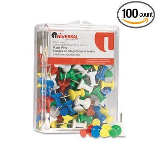 Rainbow Color Push Pin : Tacks And Pushpins : Office Products
