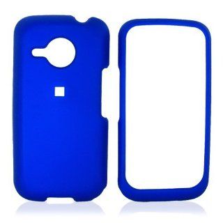 For HTC Droid Eris S6200 Rubberized Hard Case Blue: Cell Phones & Accessories
