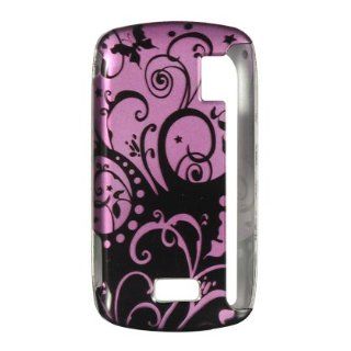 Purple Swirl Protector Case for LG Genesis (US760) [Wireless Phone Accessory] Cell Phones & Accessories