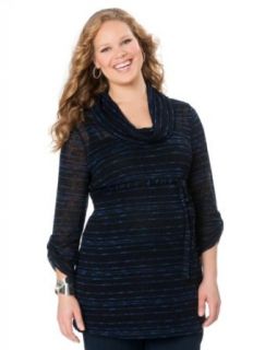 Motherhood Plus Size Convertible Sleeve Tie Front Maternity Sweater Tunic at  Womens Clothing store: