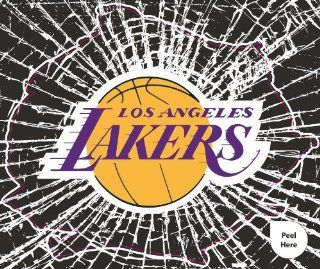 Los Angeles Lakers Shattered Mini Cutz Window Decal : Sports Fan Automotive Magnets : Sports & Outdoors