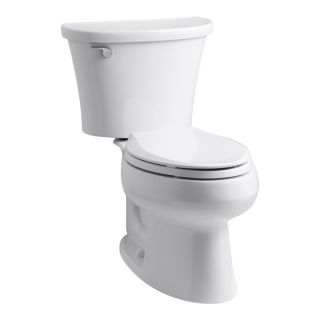 KOHLER Cavata White 1.28 GPF (4.85 LPF) 12 in Rough In WaterSense Elongated 2 Piece Standard Height Toilet