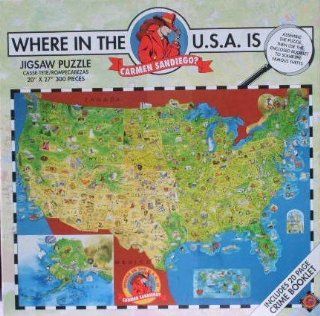 Where in the USA is Carmen San Diego? 300 Piece Puzzle: Toys & Games