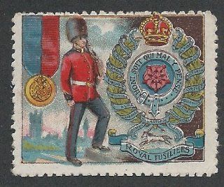 Great Britain, The British Army: Royal Fusiliers, Early 20th Century Poster Stamp. Printed by Delandre in France : Everything Else