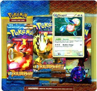 Pokemon Card Game Legend HS Triumphant Special Edition 3 Booster Packs 1 Random Foil Card: Toys & Games