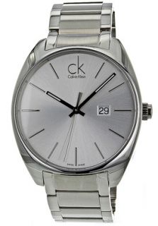 Calvin Klein K2F21126  Watches,Mens Silver Tone Dial Stainless Steel, Casual Calvin Klein Quartz Watches
