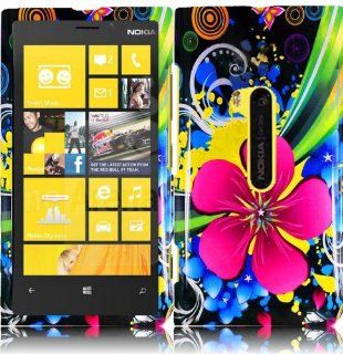For Nokia Lumia 920 Hard Design Cover Case Eternal Flower Accessory Cell Phones & Accessories