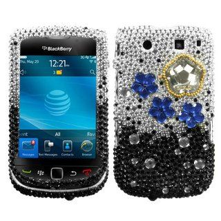Cloudy Night Diamante Phone Protector Cover for RIM BlackBerry 9800 (Torch), RIM BlackBerry 9810 (Torch 4G): Cell Phones & Accessories