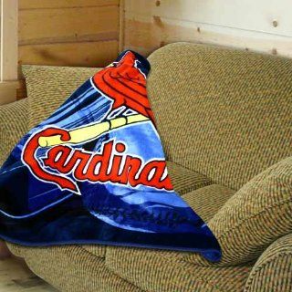 St Louis Cardinals 50"x60" Royal Plush Blanket Throw : Athletic Shirts : Sports & Outdoors