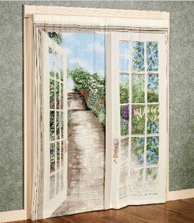 Shop English Garden Trompe l'oeil Window Art at the  Home Dcor Store