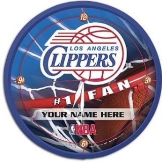 Clippers WinCraft NBA Personalized Clock ( sz. One Size Fits All, Clippers ): Clothing
