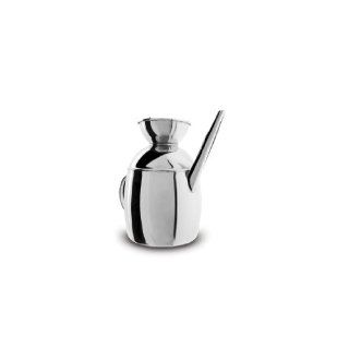 Stainless Steel Oil Dispensing Can by Ipac Italy   4.625" by 2.75" 0.3 Liter : Olive Oils : Grocery & Gourmet Food