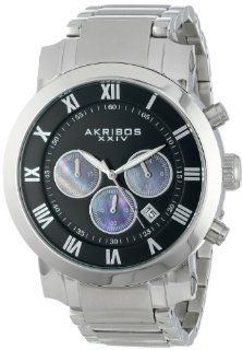 Akribos XXIV Men's AK622SSB Grandiose Chronograph Quartz Stainless Steel Bracelet Watch at  Men's Watch store.