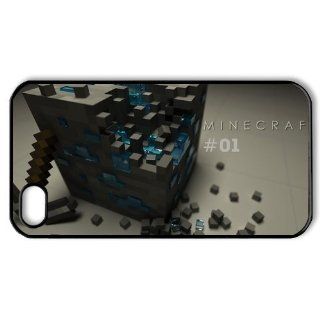 Custom Minecraft Game Printed Hard Protective Black Case Cover for Apple iPhone 4,4s DPC 2013 16985: Cell Phones & Accessories