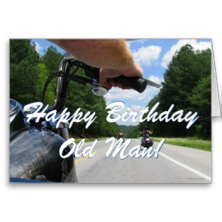 Funny Biker Motorcycle Ride Happy Birthday Cards