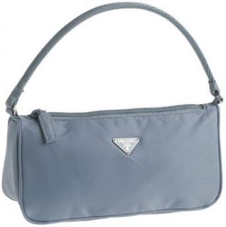 Prada Women's MV633 Mini Nylon Handbag, Blue: Clothing