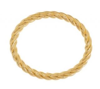 Oro Nuovo Average Twisted Rope Design Oval Bangle, 14K —