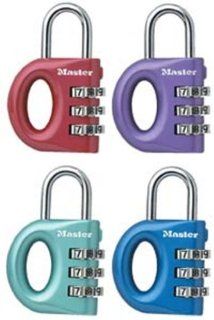 Master Lock 633D Satin Metallic Finish Luggage Lock, Set your Own Combination (Colors may vary)
